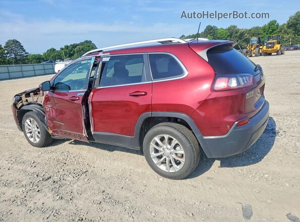 1C4PJLCB5KD327502 2019 JEEP CHEROKEE Maroon Rear left
