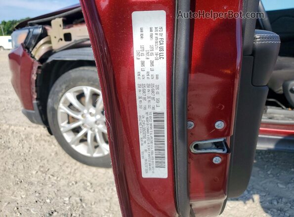 1C4PJLCB5KD327502 2019 JEEP CHEROKEE Maroon VIN sticker view