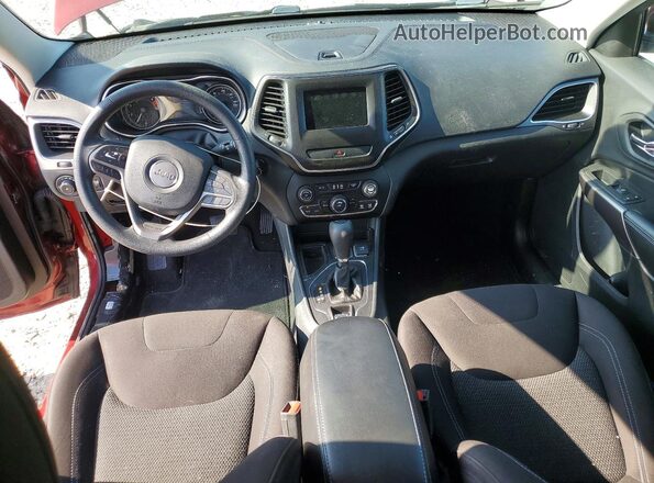 1C4PJLCB5KD327502 2019 JEEP CHEROKEE Maroon Dashboard view