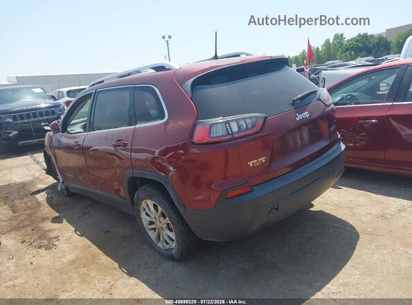 1C4PJLCB5KD427938 2019 JEEP CHEROKEE Maroon Rear left