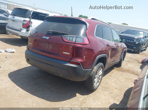1C4PJLCB5KD427938 2019 JEEP CHEROKEE Maroon Rear right