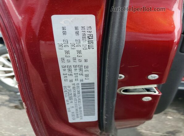 1C4PJLCB5LD568560 2020 JEEP CHEROKEE Maroon VIN կոդի պիտակի տեսք