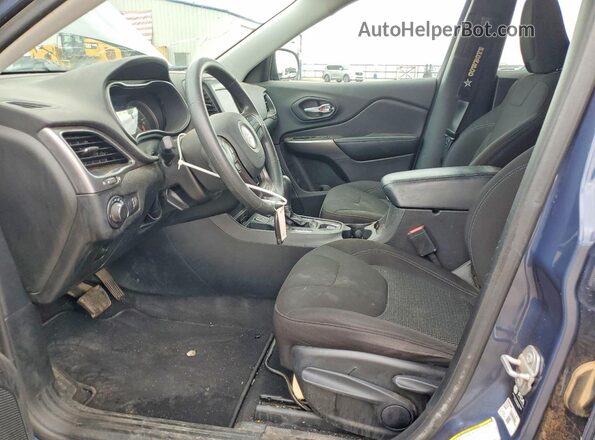 1C4PJLCB5MD164191 2021 JEEP CHEROKEE Blue წინა სალონის ხედი