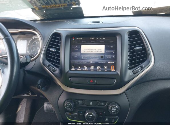 1C4PJLCB6HD235954 2017 JEEP CHEROKEE Silver Vista del salpicadero
