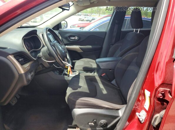 1C4PJLCB6HW619334 2017 JEEP CHEROKEE Maroon Vista interior delantera