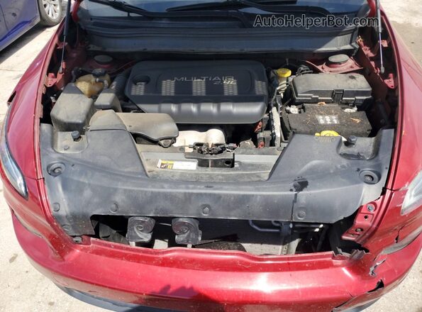 1C4PJLCB6HW619334 2017 JEEP CHEROKEE Maroon Vista del compartimento del motor