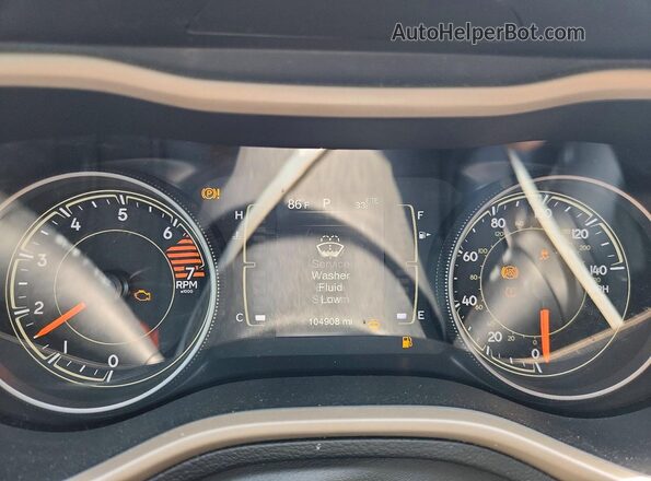 1C4PJLCB7JD543124 2018 JEEP CHEROKEE Silver Instrument cluster view