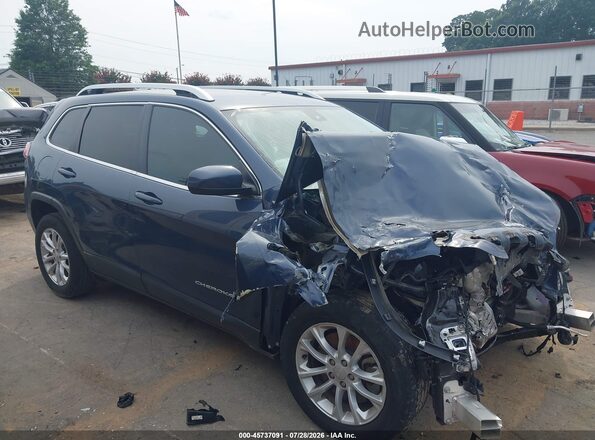 1C4PJLCB7KD405875 2019 JEEP CHEROKEE Blue უკანა სალონის ხედი