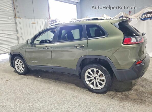 1C4PJLCB7MD183907 2021 JEEP CHEROKEE Green Trasero izquierdo