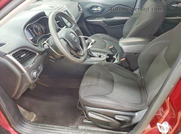 1C4PJLCB8KD265223 2019 JEEP CHEROKEE Red Widok wnętrza z przodu