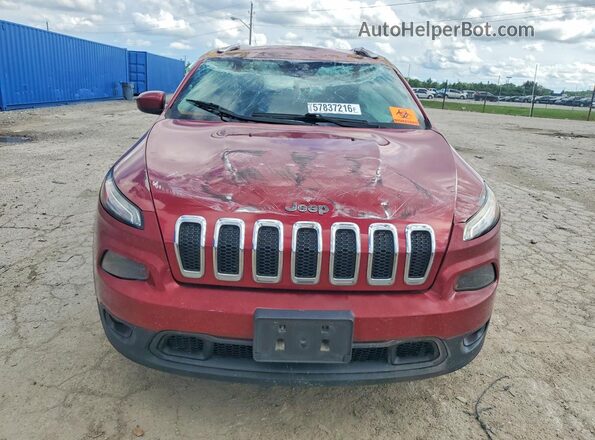 1C4PJLCB9GW234252 2016 JEEP CHEROKEE Maroon Դիմացի տեսք