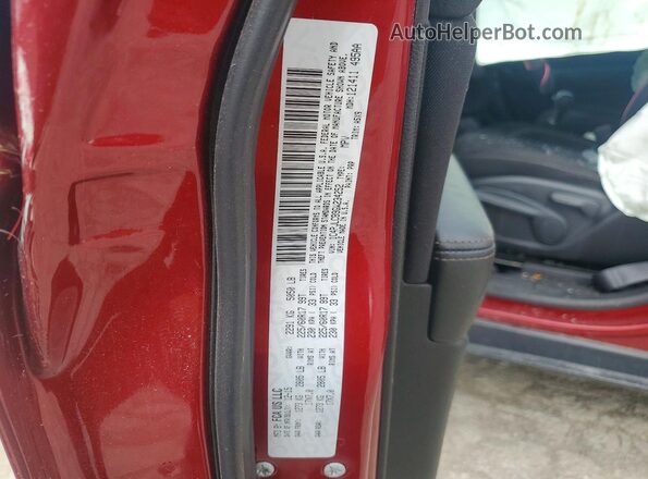 1C4PJLCB9GW234252 2016 JEEP CHEROKEE Maroon VIN կոդի պիտակի տեսք