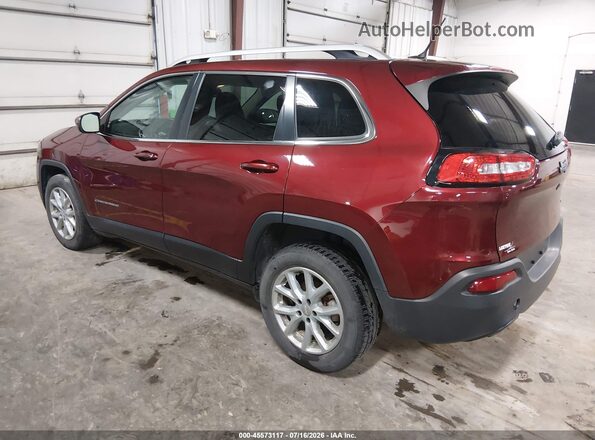 1C4PJLCB9JD606479 2018 JEEP CHEROKEE Темно-бордовый Задняя левая четверть