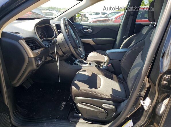 1C4PJLCB9JD616056 2018 JEEP CHEROKEE Black წინა სალონის ხედი