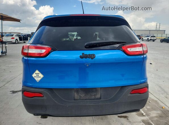 1C4PJLCB9JD620480 2018 JEEP CHEROKEE Синий Вид сзади