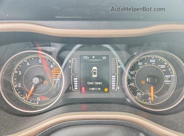 1C4PJLCB9JD620480 2018 JEEP CHEROKEE Синий Вид щитка приборов