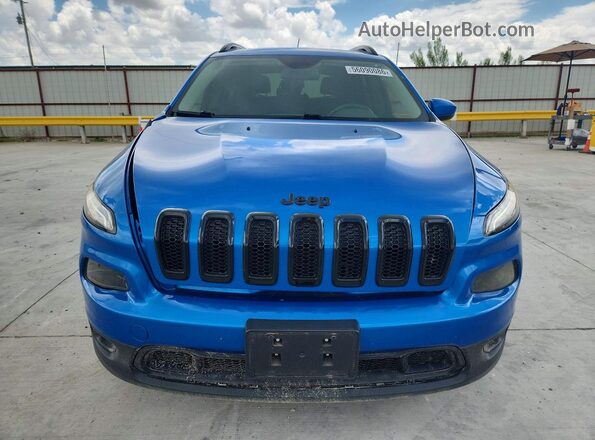 1C4PJLCB9JD620480 2018 JEEP CHEROKEE Синий Вид спереди