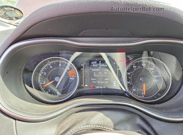 1C4PJLCB9LD586317 2020 JEEP CHEROKEE Burgundy Вид щитка приладів