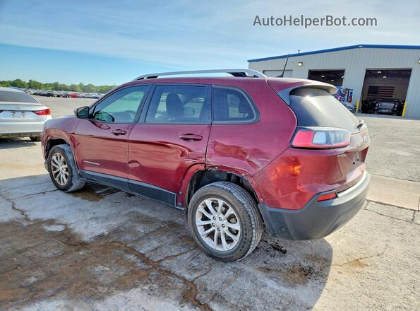 1C4PJLCB9LD586317 2020 JEEP CHEROKEE Burgundy Задня ліва чверть