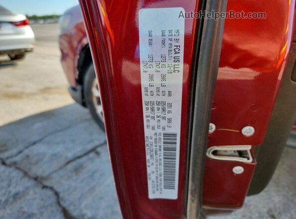 1C4PJLCB9LD586317 2020 JEEP CHEROKEE Burgundy Вид наклейки з VIN-кодом