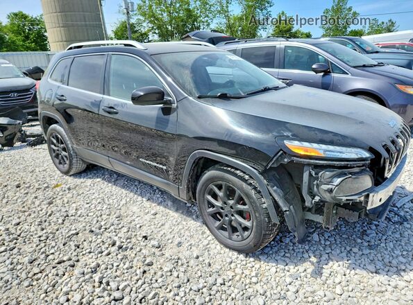 1C4PJLCBXHW535422 2017 JEEP CHEROKEE Black Delantero derecho