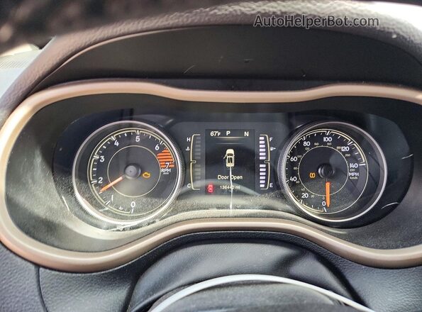 1C4PJLCBXHW535422 2017 JEEP CHEROKEE Black Vista del cuadro de instrumentos