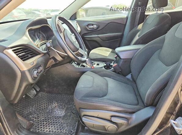 1C4PJLCBXHW535422 2017 JEEP CHEROKEE Black Vista interior delantera