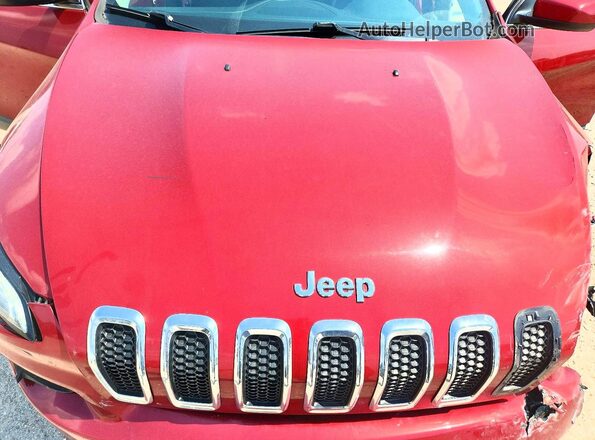 1C4PJLCBXHW642373 2017 JEEP CHEROKEE Red Engine compartment view