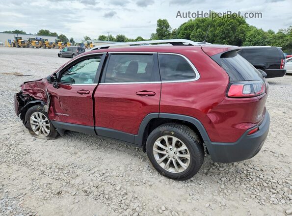 1C4PJLCBXKD248682 2019 JEEP CHEROKEE Burgundy უკანა მარცხენა