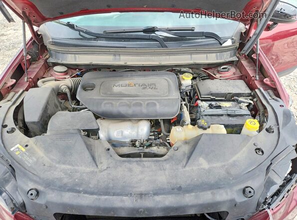 1C4PJLCBXKD248682 2019 JEEP CHEROKEE Burgundy ძრავის განყოფილების ხედი