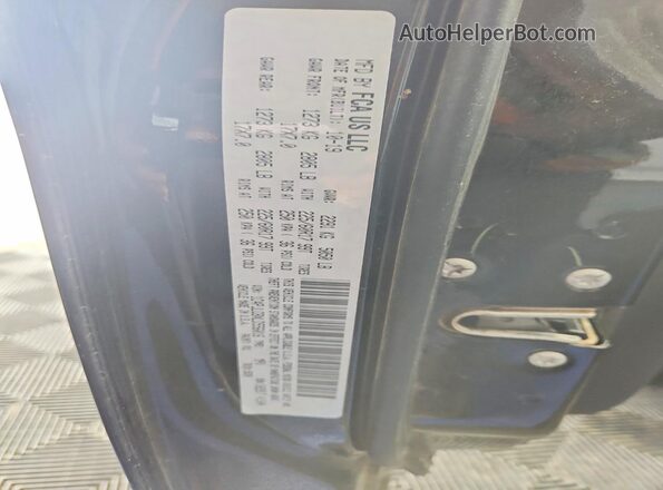 1C4PJLCBXLD556016 2020 JEEP CHEROKEE Black VIN კოდის სტიკერის ხედი