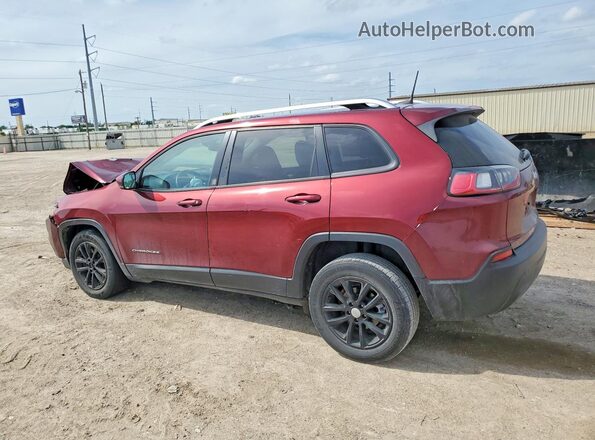 1C4PJLCBXMD164414 2021 JEEP CHEROKEE Maroon Trasero izquierdo