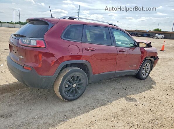 1C4PJLCBXMD164414 2021 JEEP CHEROKEE Maroon Trasero derecho