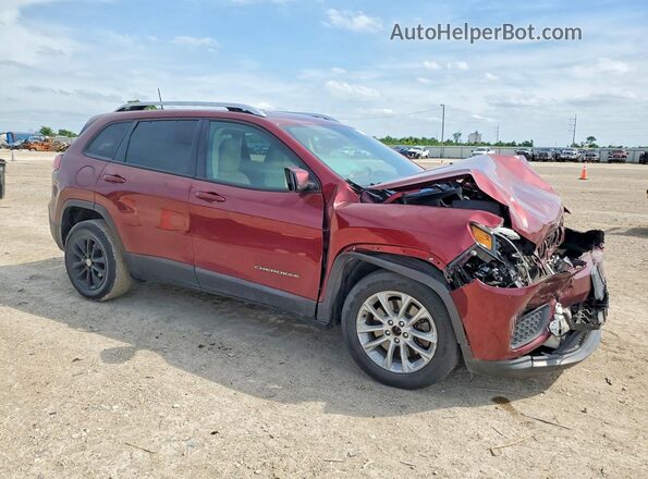 1C4PJLCBXMD164414 2021 JEEP CHEROKEE Maroon Delantero derecho