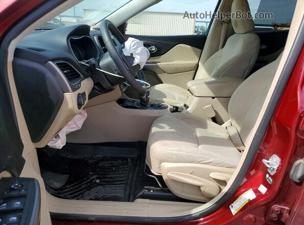 1C4PJLCBXMD164414 2021 JEEP CHEROKEE Maroon Vista interior delantera