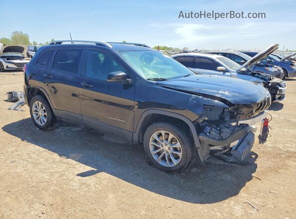 1C4PJLCBXMD195775 2021 JEEP CHEROKEE Черный Передняя правая четверть
