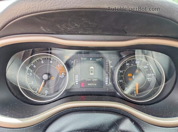 1C4PJLCS0HW574259 2017 JEEP CHEROKEE White Սարքավորումների վահանակի տեսք