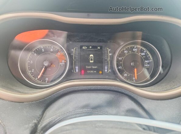1C4PJLCS1HW607849 2017 JEEP CHEROKEE Серый Вид щитка приборов