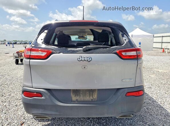 1C4PJLCS2HW662794 2017 JEEP CHEROKEE Silver Вид ззаду