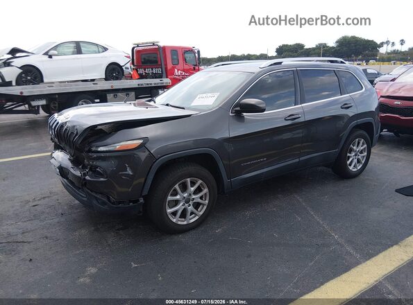 1C4PJLCS3HW592223 2017 JEEP CHEROKEE Серый Передняя левая четверть