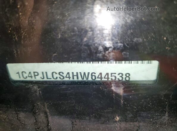 1C4PJLCS4HW644538 2017 JEEP CHEROKEE Черный Панорамный вид салона 360°