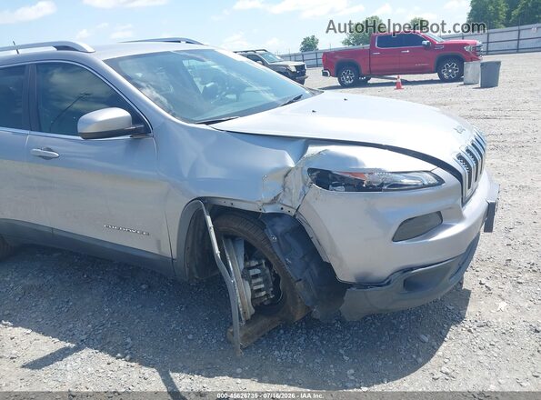 1C4PJLCS6HW577554 2017 JEEP CHEROKEE Серебряный Вид спереди