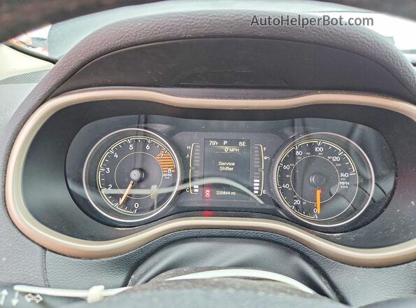 1C4PJLCS8HW577913 2017 JEEP CHEROKEE Black Instrument cluster view