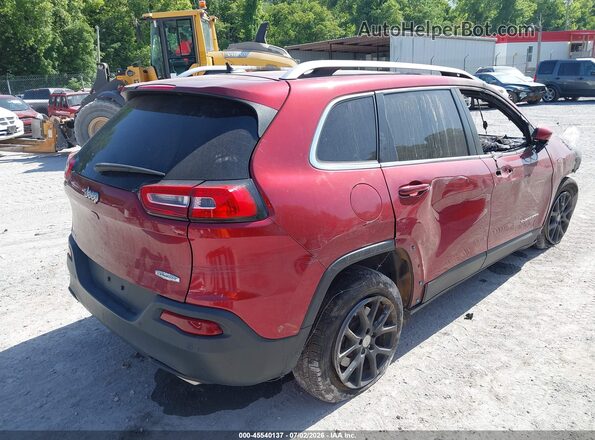 1C4PJLCS9HW548968 2017 JEEP CHEROKEE Burgundy უკანა მარჯვენა