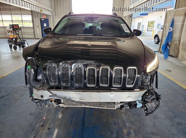 1C4PJLCX1JD577250 2018 JEEP CHEROKEE Black Front view