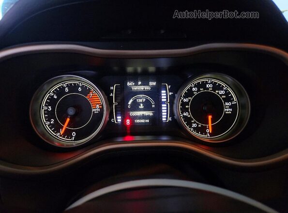 1C4PJLCX1JD577250 2018 JEEP CHEROKEE Black Instrument cluster view