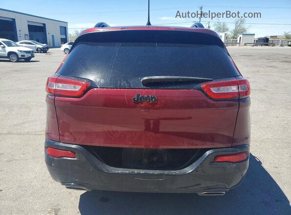 1C4PJLCX2JD612071 2018 JEEP CHEROKEE Burgundy Widok z tyłu