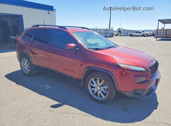 1C4PJLCX2JD612071 2018 JEEP CHEROKEE Burgundy Przód prawy