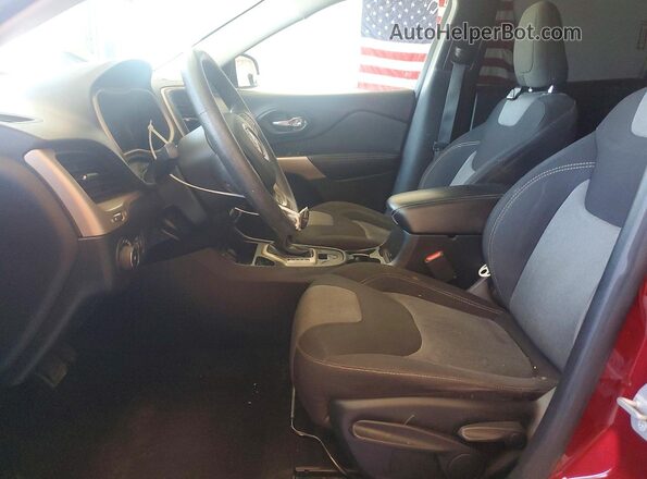 1C4PJLCX2JD612071 2018 JEEP CHEROKEE Burgundy Widok wnętrza z przodu