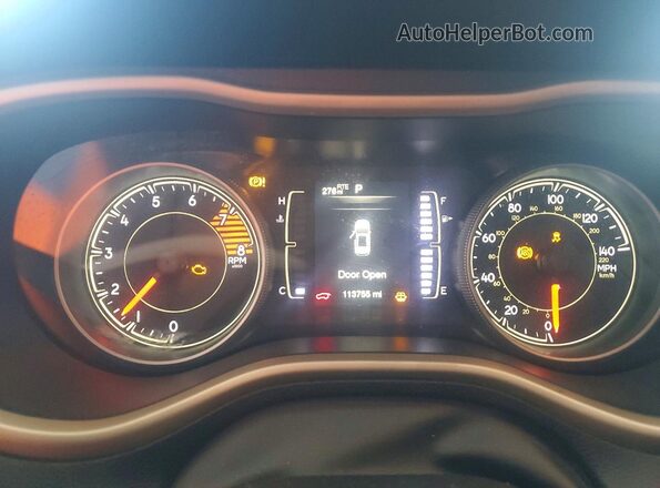 1C4PJLCX2JD612071 2018 JEEP CHEROKEE Burgundy Widok zestawu wskaźników